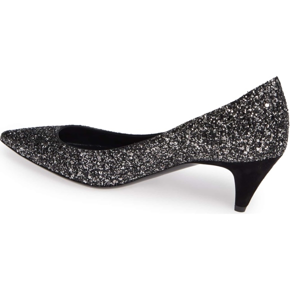 New Authentic SAINT LAURENT Glitter Pump - Picture 3 of 12